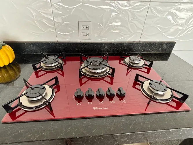 Cooktop Fischer Vermelho