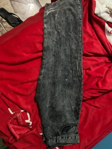 calça baggy cinza