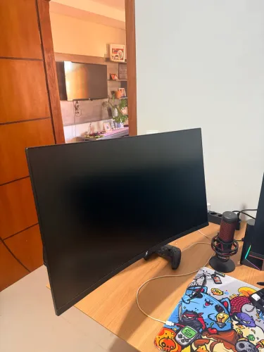 Monitor Gamer SuperFrame Precision, 27 Pol, Curvo, Quad HD, 124.4% sRGB,1ms, 165Hz