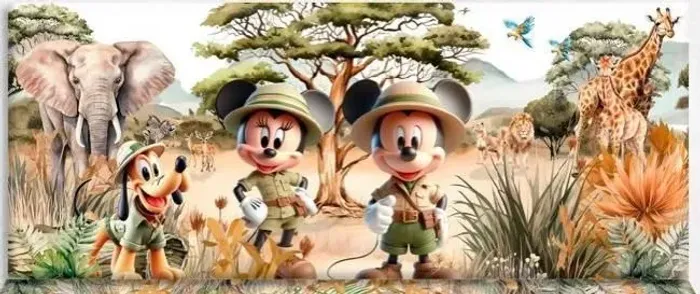 Vendo painel safari do Mickey . Tamanho 6m X 2,48m ( R$ 199