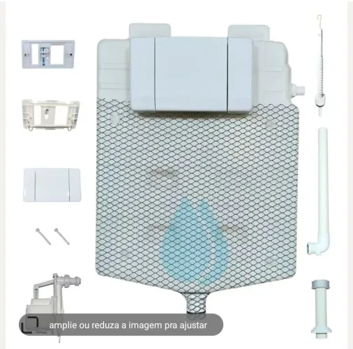 kit completo caixa de dDescarga Embutida Montana Hydro Premium