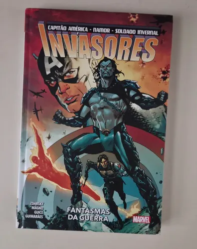 Marvel Panini Invasores Capitão América Namor Soldado Invernal Fantasmas Da Guerra