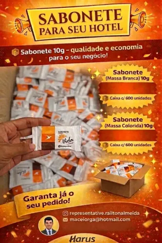 SABONETE PARA REDE HOTELEIRA