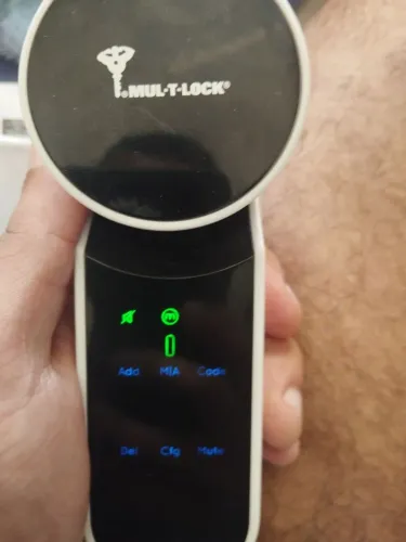 Fechadura Eletrônica Mul-T-Lock ENTR Completa (Com Chave e Cartão)
