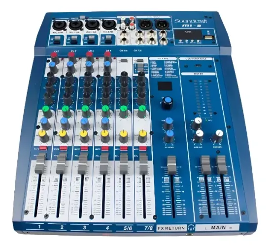 Mesa de Som Soundcraft MI-8