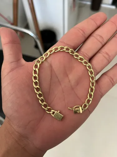 Pulseira Grumet de ouro 18k