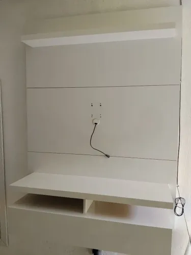 Rack painel tv branco