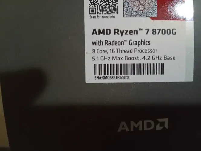 RYZEN 7 8700G COM VIDEO INTEGRADO / LER DESCRIÇÂO