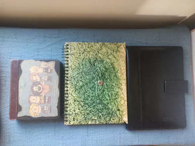 Caderno artesanal e capa Bagaggio para agenda