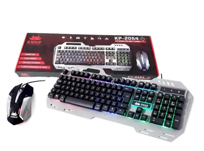 Promoção de Teclado E Mouse Gamer Luminoso. Ac. Cartões