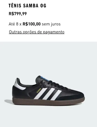 SAMBA ORIGINALS - TAMANHO 41 - ORIGINAL 