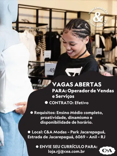 VAGA DE EMPREGO C&A