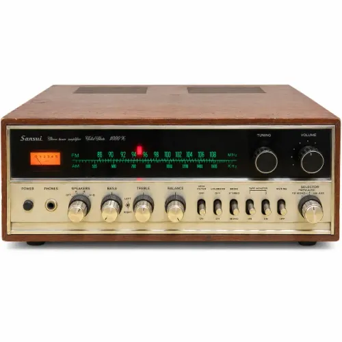 Receiver Sansui 1000X - Totalmente Original, Revisado e com Manuais de Época