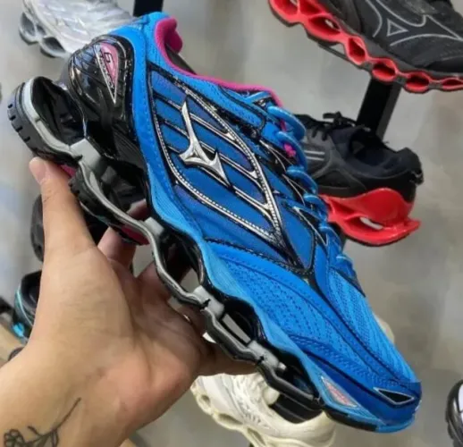 Mizuno prophecy 5 azul/rosa réplica premium tam 42 novo