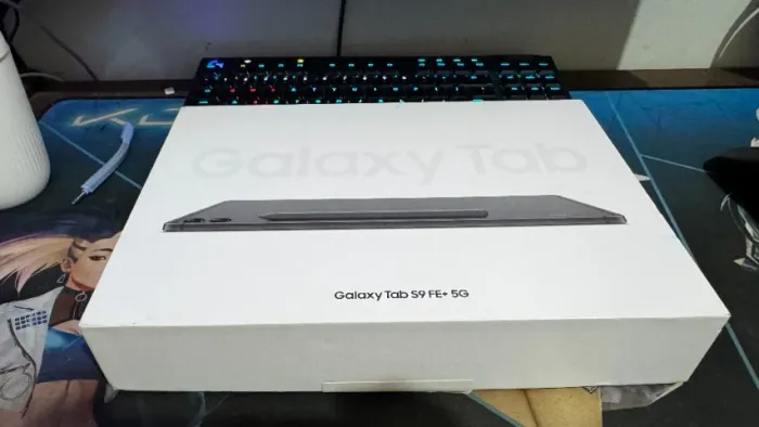 Galaxy Tab S9 FE+ 5G novíssimo + capa, caneta e acessórios