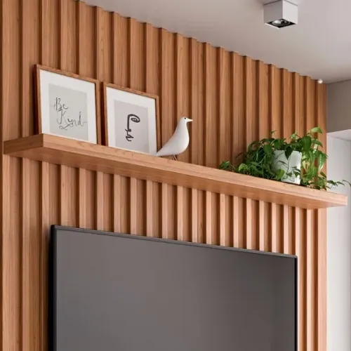 Prateleira em MDF 150cm Freijó - Na caixa