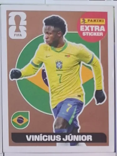 Extra Sticker Vinicius Junior Bronze Copa do Mundo FIFA 2026