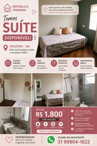 SUÍTE GRANDE, BAIRRO CRUZEIRO 