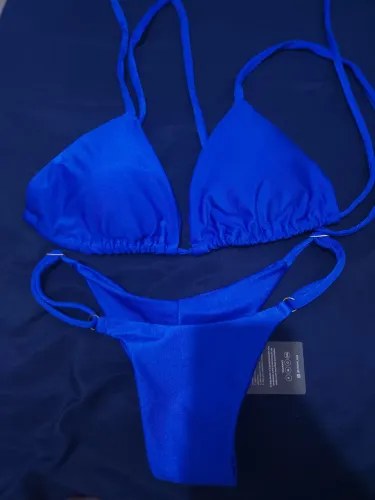 Biquíni azul royal novo tam M