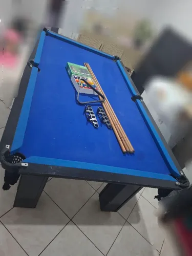 Mesa de sinuca com ping pong