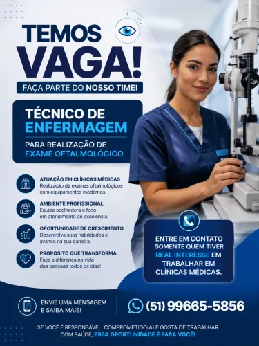 Vaga de técnico de enfermagem