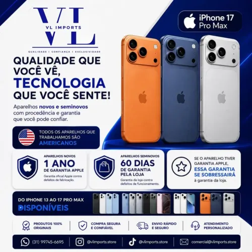 Iphones Novos e Seminovos - PROMOÇÃO EM TODOS OS APARELHOS!