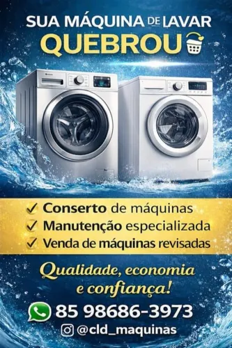 Vendas e Concerto de Máquinas de Lavar
