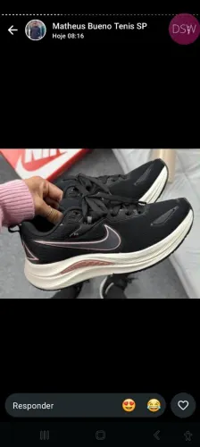 Tênis Nike Preto Bege Tamanhos 37, 38, 39