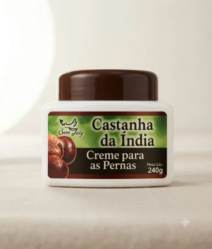 ?Creme Para As Pernas Castanha Da Índia 240g | Alívio e Circulação