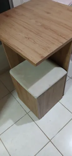 Mesa Inteligente Cubo Com 4 Banquetas Baú - Ideal P/ Apartamento ( leia a descrição)