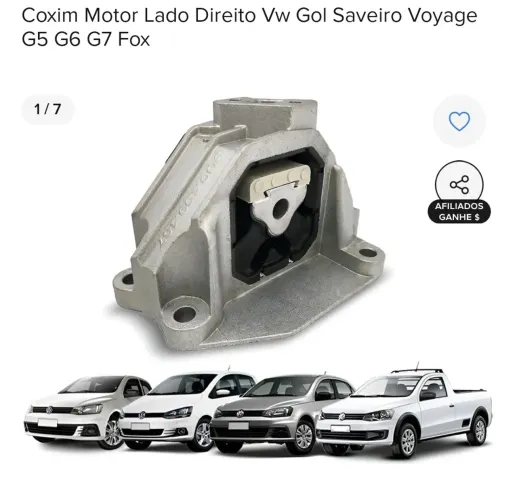 Vendo Coxin do motor Gol G5, Saveiro etc