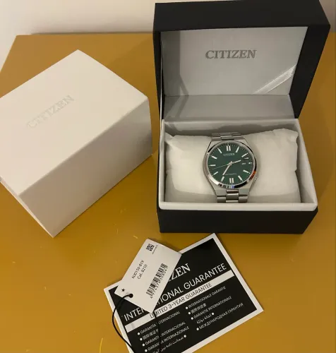 Relógio Citizen Tsuyosa Automático Verde Nj0150-81x