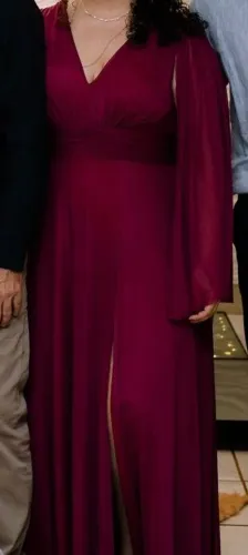 Vestido de festa Bordô