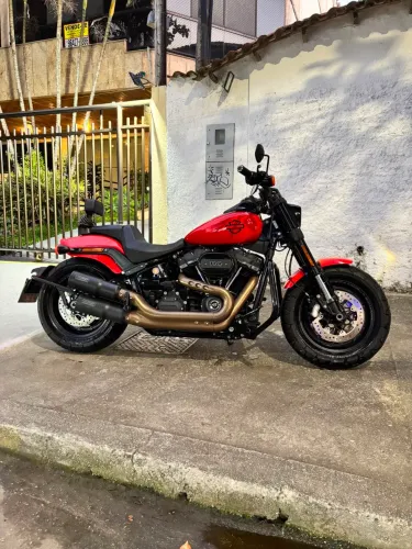 Harley Davidson Softail Fat Bob 114 Laranja 2020