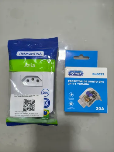 Tomada e clamper