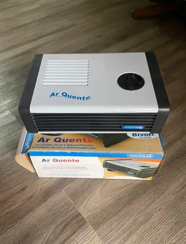 Aquecedor e desumidificador anodilar bivolt