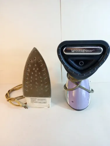 Kit Passadeira Vaporizador Roupas Shark 1580W + Ferro Electrolux 127V (Funcionando 100%)
