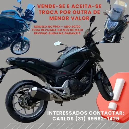 Moto NC750x, completamente revisada. Revisão na garantia!