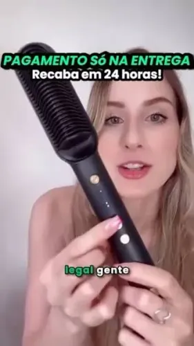 Escova Alisadora Hair 3 em 1 - PAGUE SO NA ENTREGA