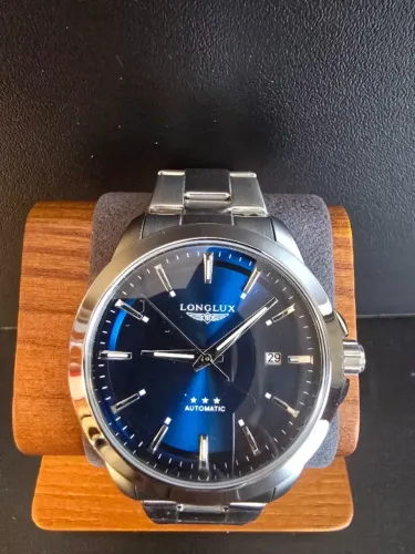 LONGLUX 6272 Automático Azul 43mm Aço 904L
