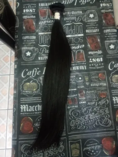 Cabelo Humano 45 cm Vietnamita telado Liso