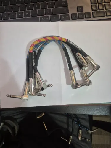 Kit 8 Cabos para pedais/pedal (patch cables)