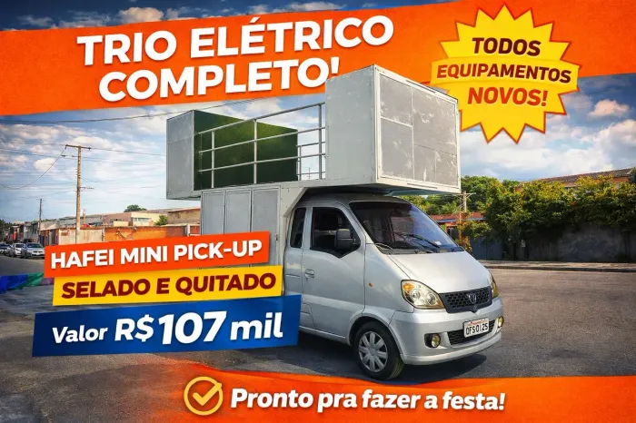 VENDO TRIO ELÉTRICO COMPLETO TODOS EQUIPAMENTOS NOVOS