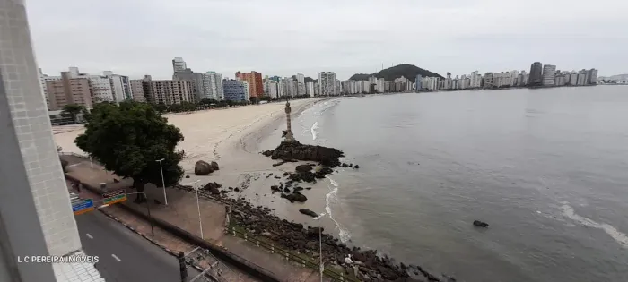 Apto.1 quarto. Praia Biquinha.  S. Vicente. Sacada,  A/Serviço, Garagem, Salão de festas. 
