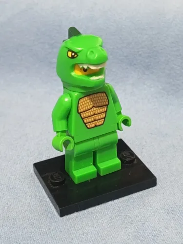 LEGO minifigura Lizard Man, Series 5 (completa com base)