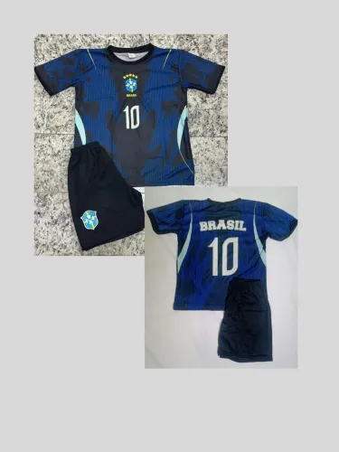 Conjunto infantil Brasil nova azul 