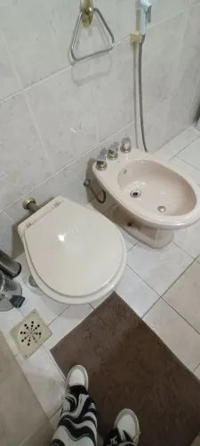 KIT BANHEIRO COMPLETO LOUÇAS COR VISONE (SALMÃO) IDEAL STANDARD + BANCADA DE GRANITO