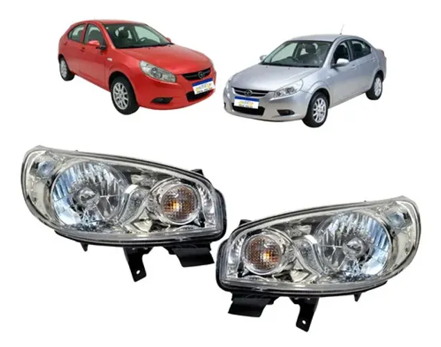 Farol Jac J3 2010 2011 2012 2013 Cromado Par