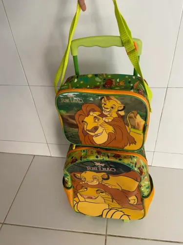 Kit bolsa escolar rei leão 