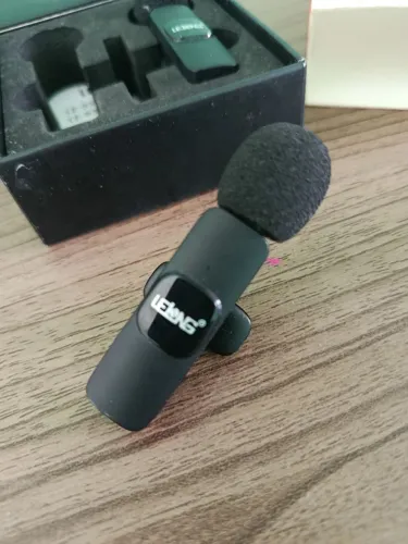 Microfone de Lapela Duplo Sem Fio LeLong LE-932 - Seminovo